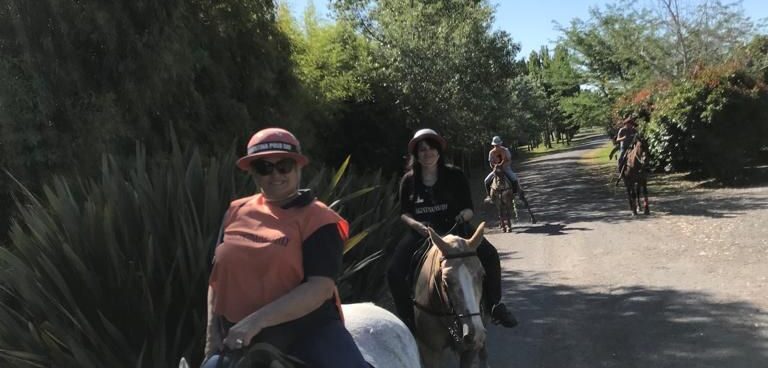 Horseriding in polo club in Argentina