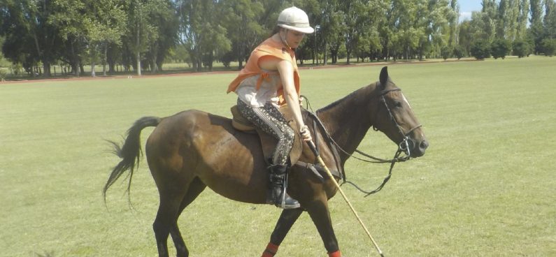 Tourist playing polo